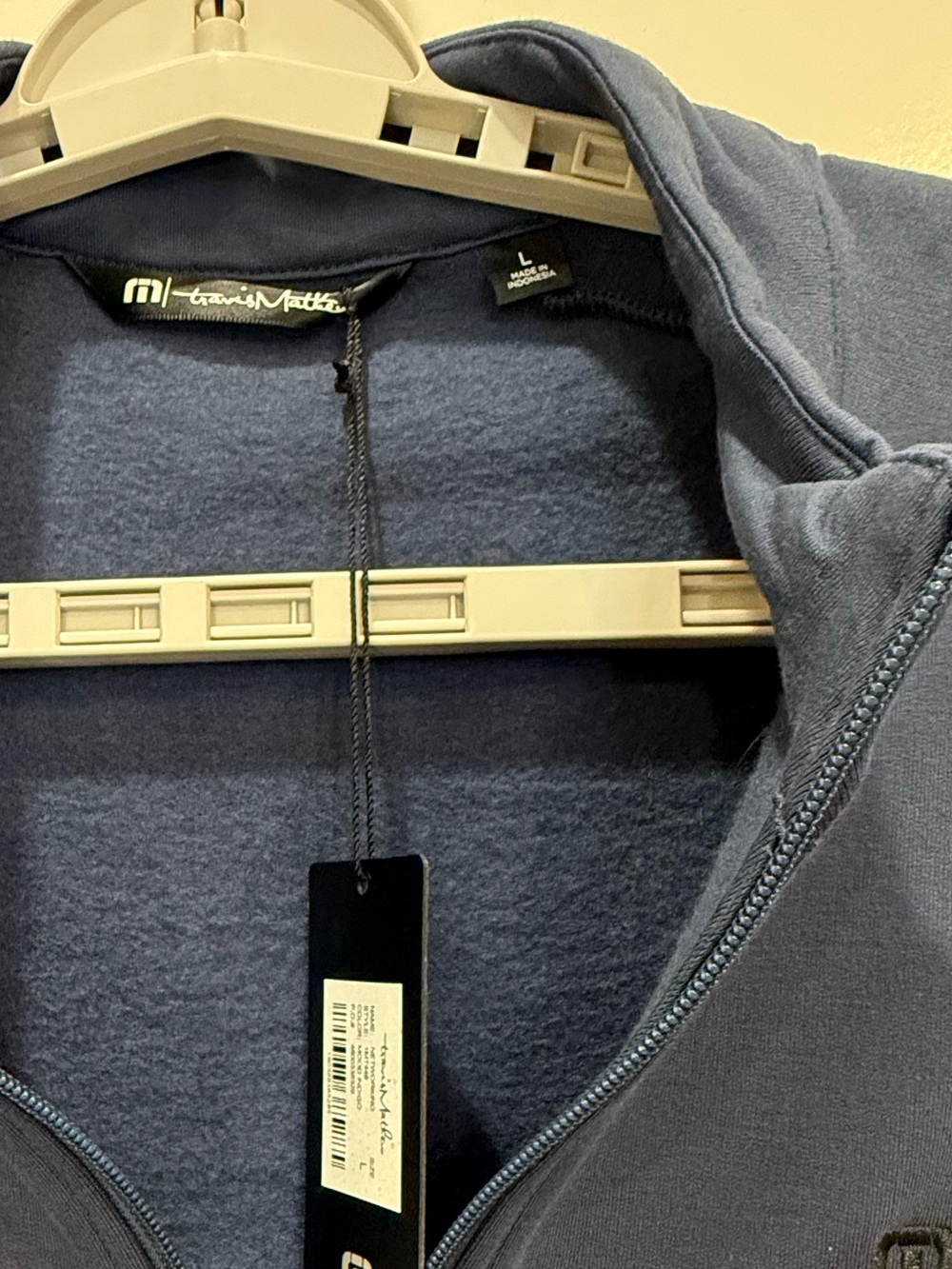 Travis Mathew Navy Quarter-Zip Performance Pullover NWT - Picture 3 of 10